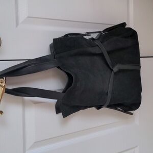 EUC Suede and Leather Shoulder Bag